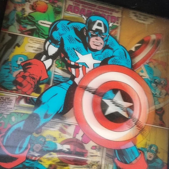 Marvel - "Iron Man" and "Captain America" Framed Wall Art - Picture 7 of 9